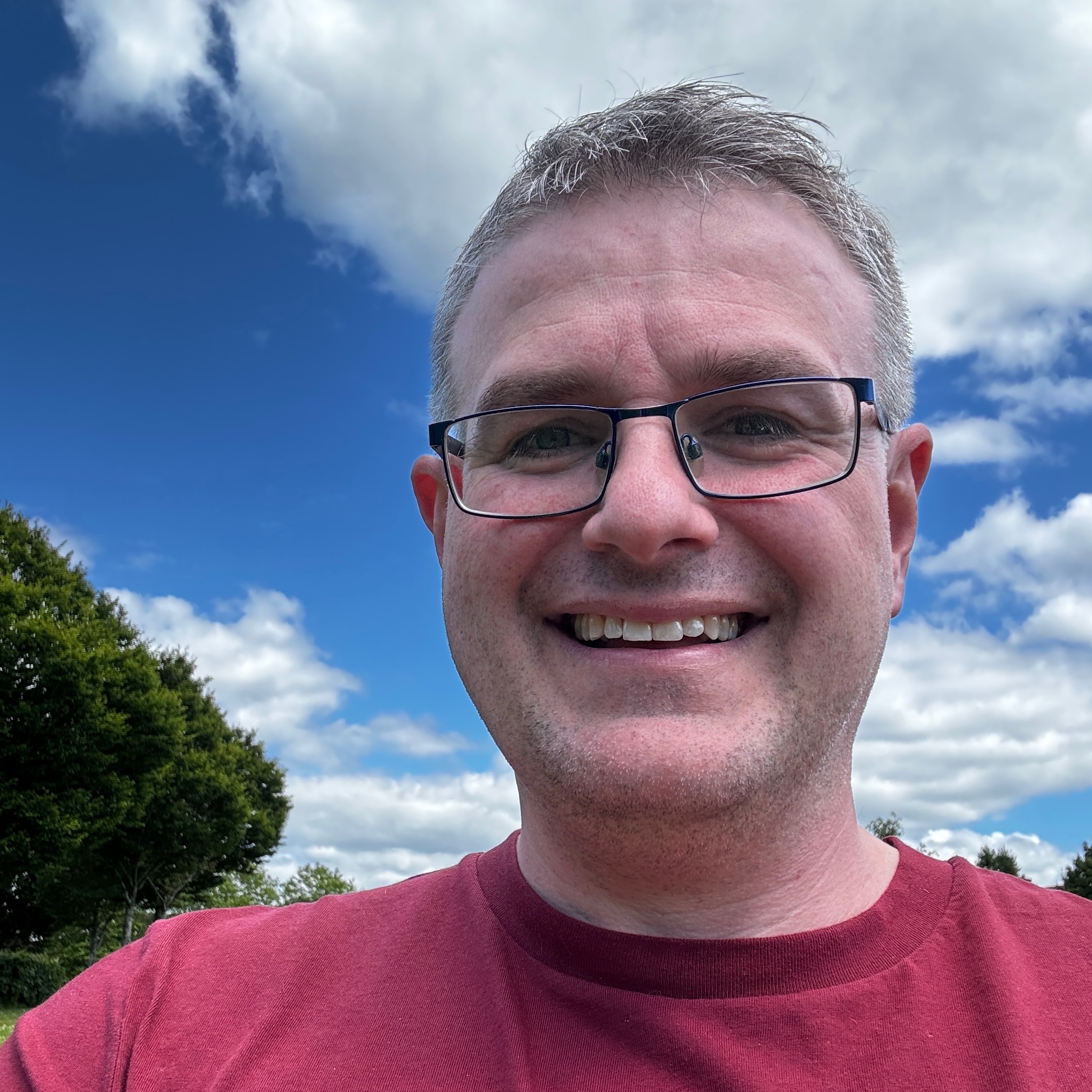 A photo of me against blue sky